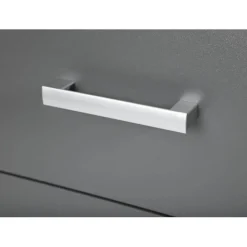 Commode 3 Tiroirs Gris Graphite ELENZIO