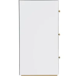 Commode 3 Tiroirs NARCISSAL En Miroir Pied Or