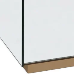 Commode 3 Tiroirs NARCISSAL En Miroir Pied Or