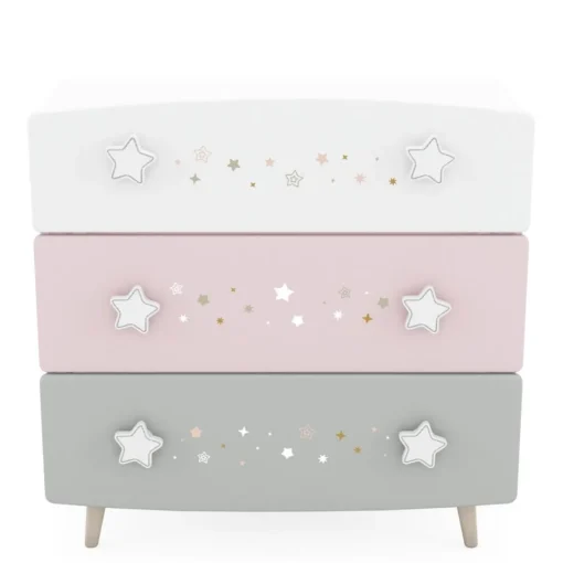 Commode 3 tiroirs étoiles