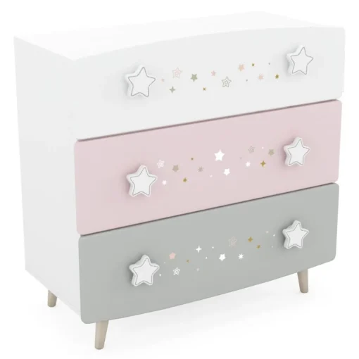 Commode 3 tiroirs étoiles
