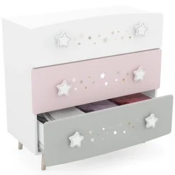 Commode 3 tiroirs étoiles