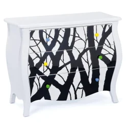 Commode ALISHA Blanc & Noir