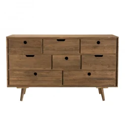 Commode ANDY Scandi Bois 8 Tiroirs Sapin