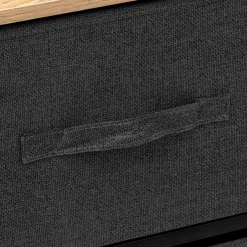 Commode basse 5 tiroirs - noir