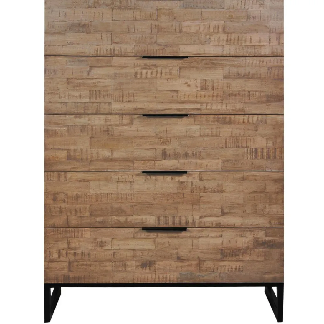 Commode Chêne Clair avec 5 tiroirs FEELY