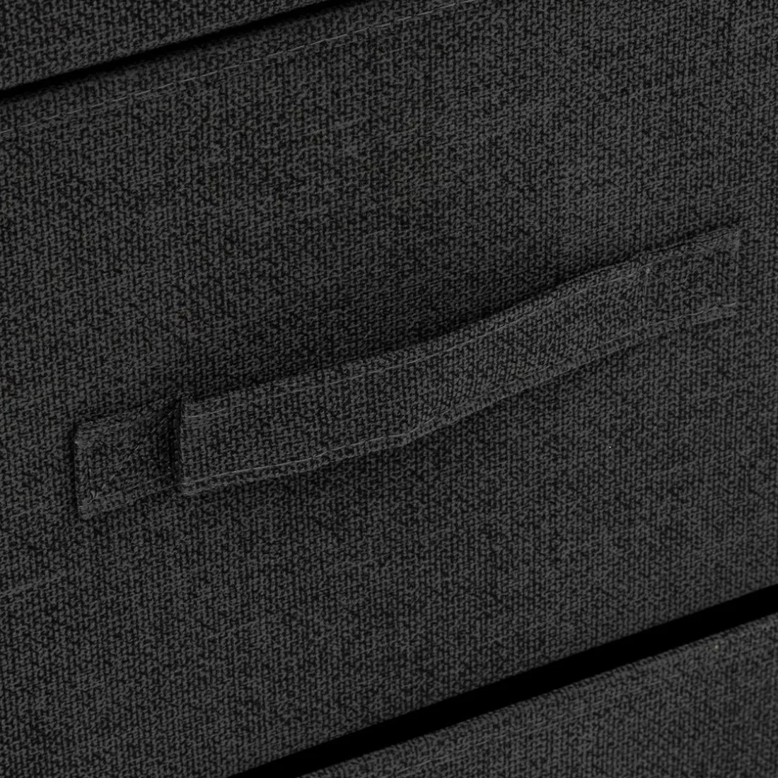 Commode de rangement 3 tiroirs en bois gris foncé