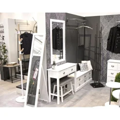 commode en bois massif 6 tiroirs