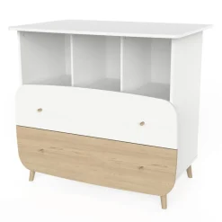 Commode FIRMIANA 2 tiroirs avec 3 niches
