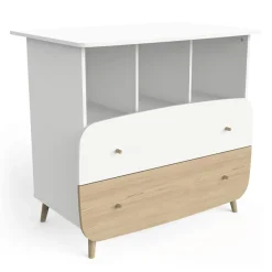 Commode FIRMIANA 2 tiroirs avec 3 niches