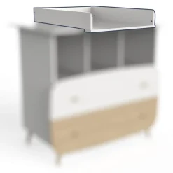 Commode FIRMIANA 2 tiroirs avec 3 niches