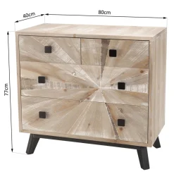 Commode MANDY Scandi 4 Tiroirs