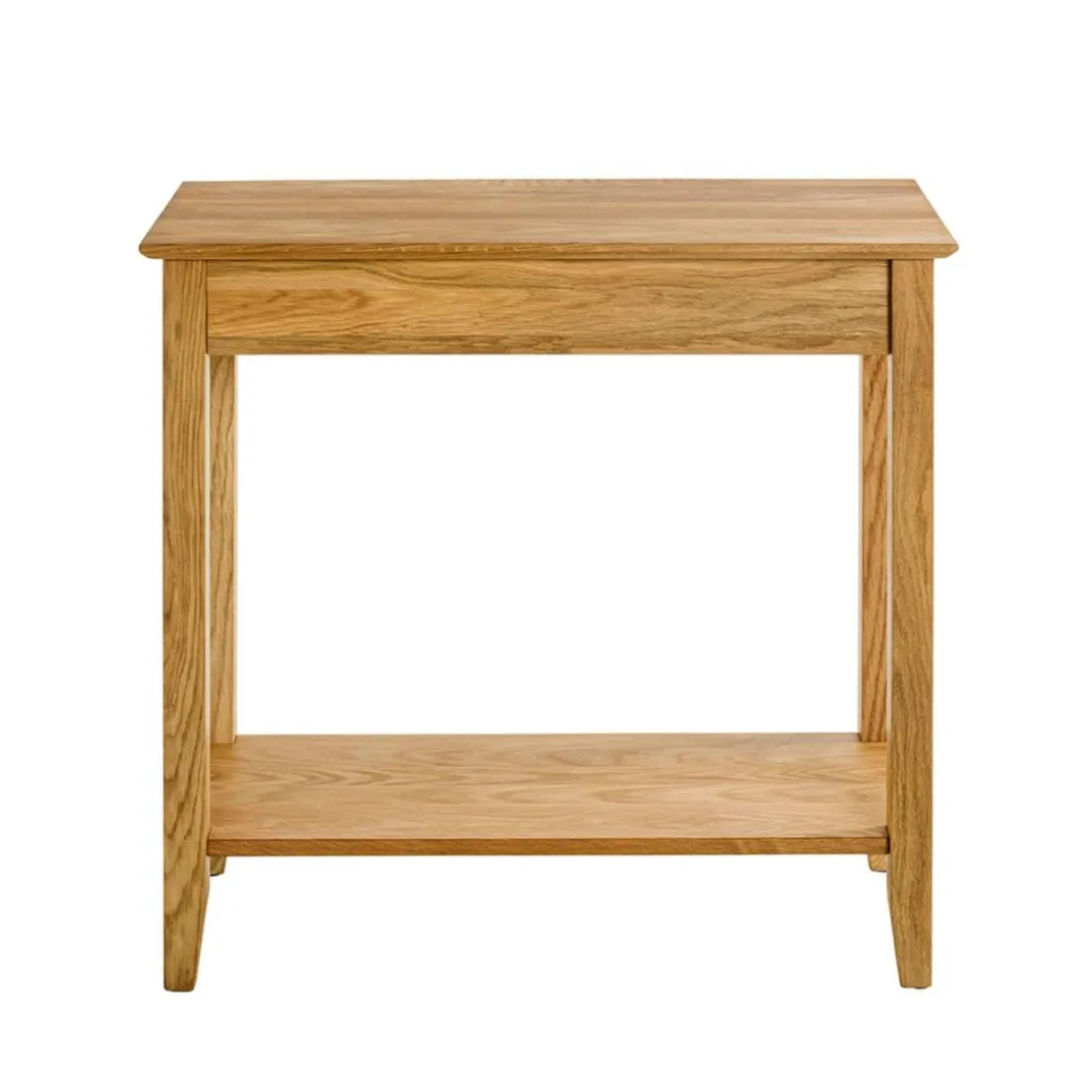 Console 1 tiroir et 1 etagère bois de chêne