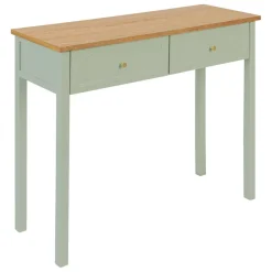 Console 2 tiroirs Mohea Vert céladon
