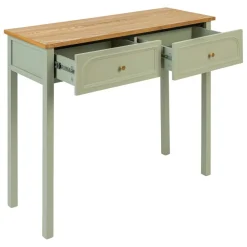 Console 2 tiroirs Mohea Vert céladon