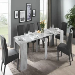 Console avec 4 allonges Beige