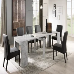 Console avec 4 allonges Beige