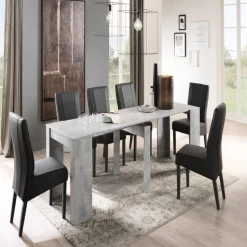 Console avec 4 allonges Beige