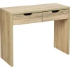 Console Bivoak 2 Tiroirs couleur bois