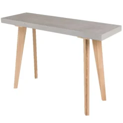 Console bois et effet beton