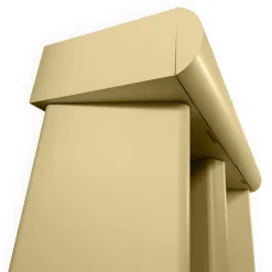 Console design 2 tiroirs avec pieds obliques Mezade Beige