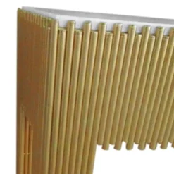 Console design GALANTINE Marbre Blanc pieds Or