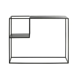 Console design industriel métal noir