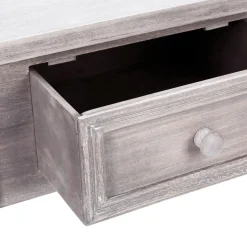 Console en bois naturel