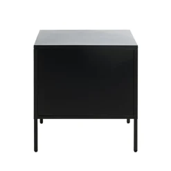 Console en métal avec tablette et tiroir noir