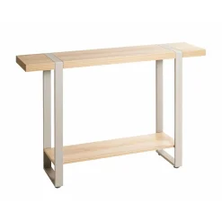 Console en tube d'acier peint par poudrage en gris cachemire