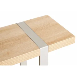 Console en tube d'acier peint par poudrage en gris cachemire