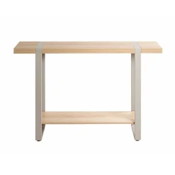 Console en tube d'acier peint par poudrage en gris cachemire