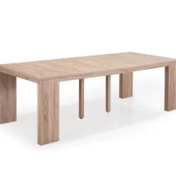 Console extensible chêne clair 250cm mat CHICAGO
