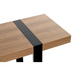 Console finition chêne et structure en acier