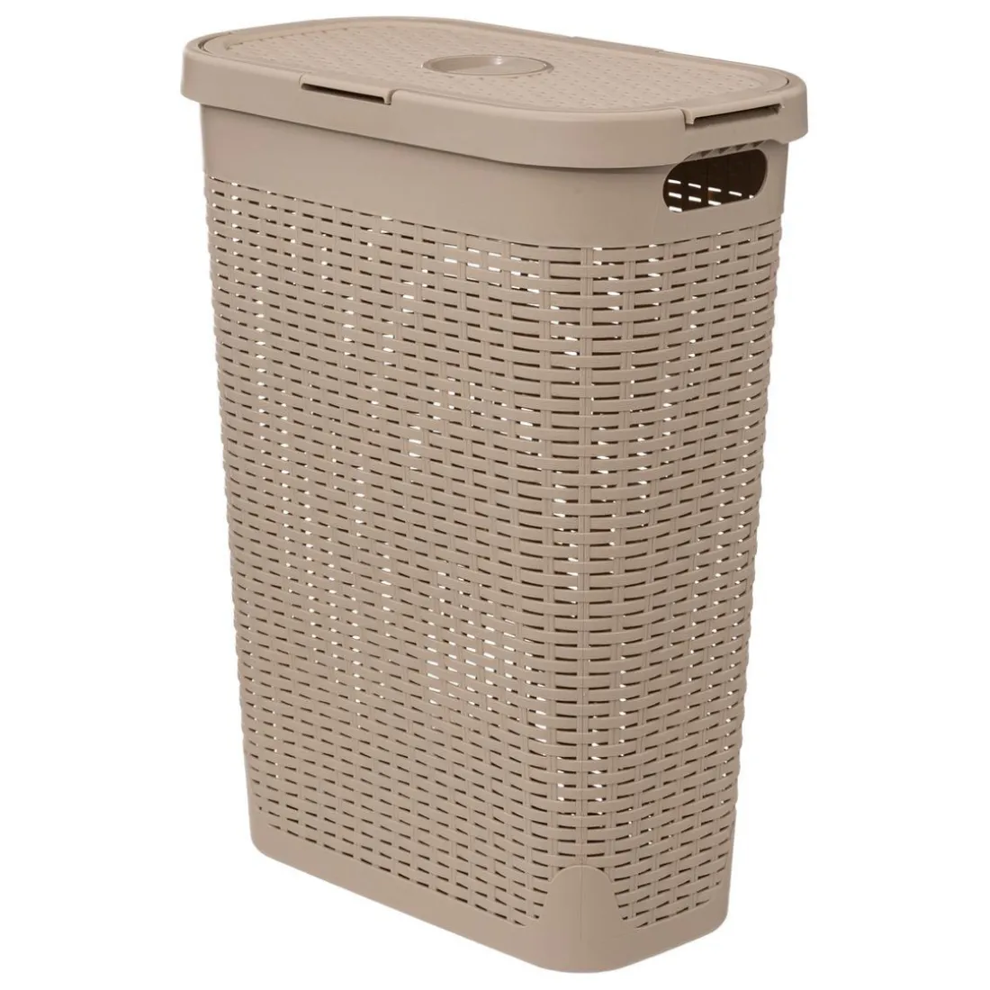 Corbeille slim 40L Rattan