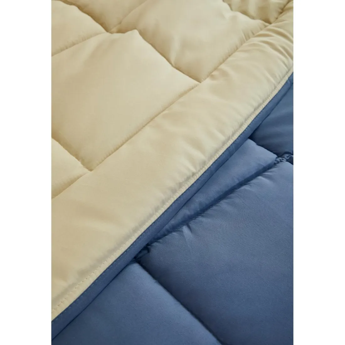 Couette chaude bicolore COCOON bleu