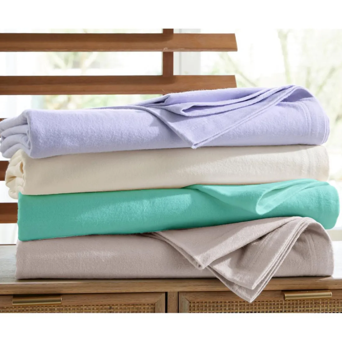 Couette Tempérée en coton ETE verte menthe