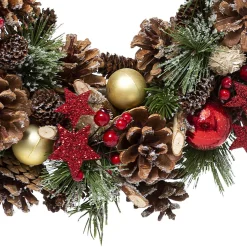 Couronne de Noël houx étoile