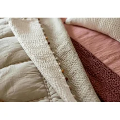 Courtepointe uni Gastounet Sienne 180 x 180