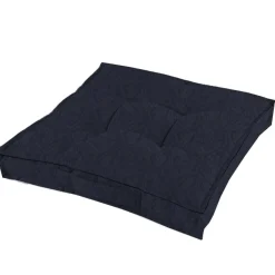 Coussin de sol Navy en coton 190g/m² TERANGA INAYA 40 x 40 x 12 Navy