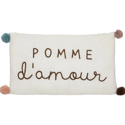 Coussin en maille campagne