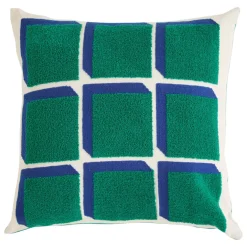 Coussin Flow D45x45cm - vert hollywood