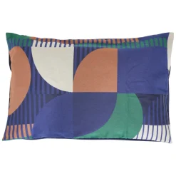 Coussin Flow 58x38cm - bleu indigo