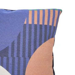 Coussin Flow 58x38cm - bleu indigo