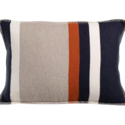 Coussin jacquard recyclé Gioia Marine 40 x 65