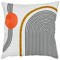 Coussin Kubus 45x45cm - noir et blanc