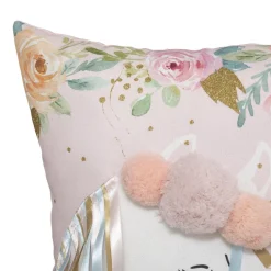 Coussin Licorne Rubans