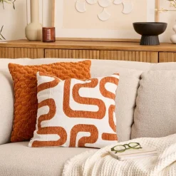 Coussin Safina 40x40cm - terracotta