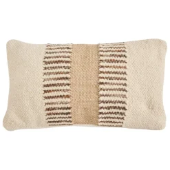 Coussin Striscia ivoire 50x30cm