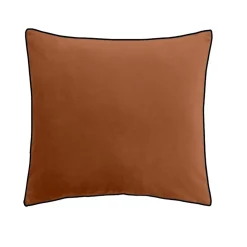 Coussin Velour en polyester 45 x 45 MOKA Caramel